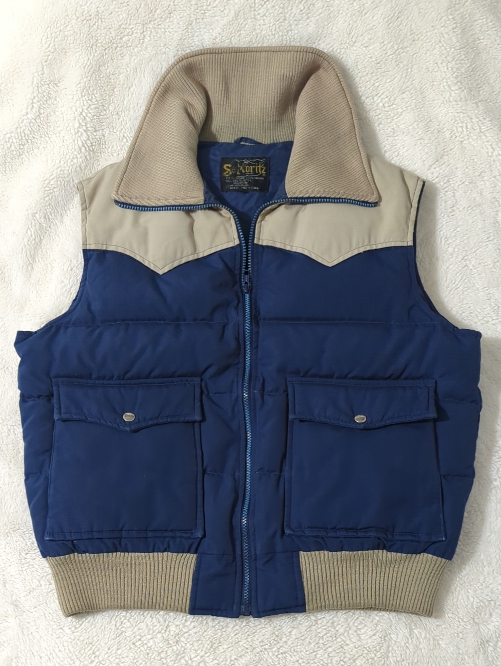 St Moritz Vintage Cowboy Puffer Vest
